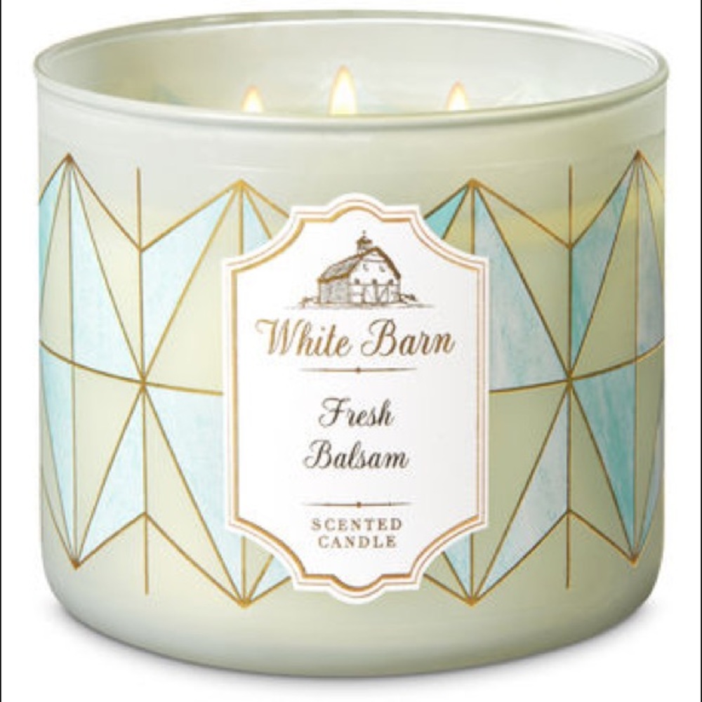 Fresh Balsam Scented 3-Wick Candle